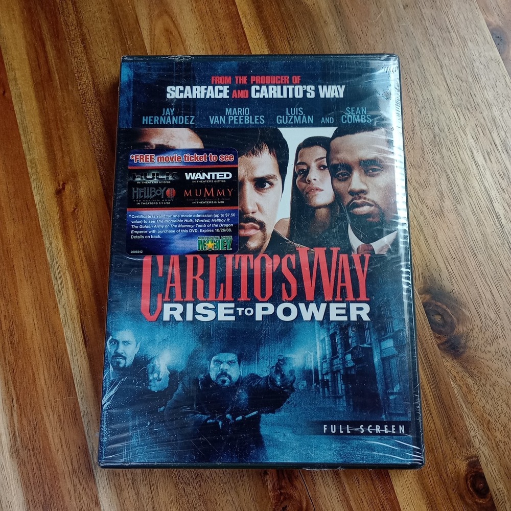 Carlitos Way Rise To Power DVD Sean Combs‎ Full Screen Brand New Sealed